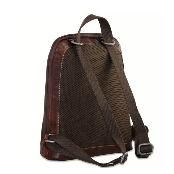 JACK GEORGES’ VOYAGER SMALL CONVERTIBLE LEATHER BACKPACK/CROSSBODY BAG - Picture 5 of 9